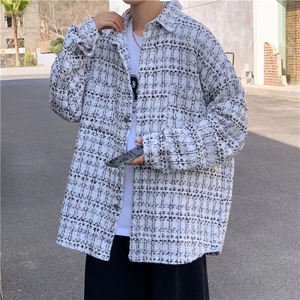 小香风外套男春秋季2024新款潮牌韩风宽松痞帅棒球服夹克-WT654