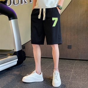 直筒夏季冰丝短裤休闲百搭潮男运动裤中性风速干五分裤D2131-P38图片