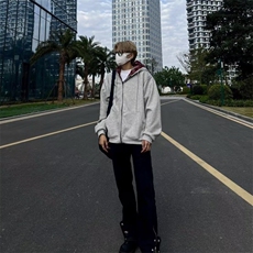 春季季港风新款长袖连帽假两件卫衣男WY136-P75，男装卫衣，星座1109-3