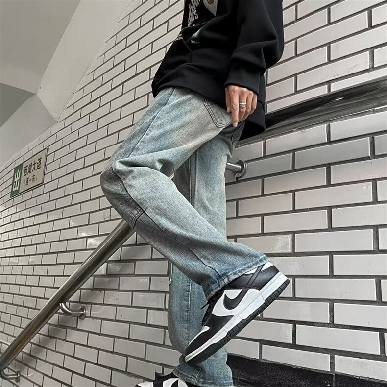 美式牛仔裤男款秋季长裤潮K6076P50,男装牛仔裤,星座1116-2