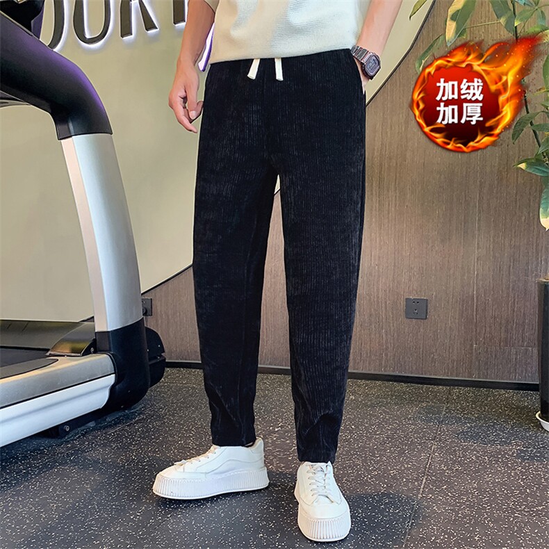 主推价优JR2157-P68-常规P58社会小伙雪尼尔加绒加厚男士长裤卫裤,男装休闲裤,星座313B-2(原星座309A-2)