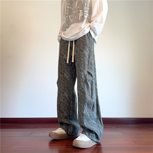 抖音品质秋季新款褶皱灯芯绒宽松伞兵裤B315-K24304-特p35控68图片