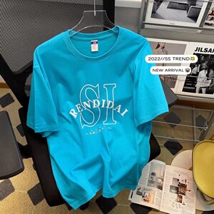 男圆领T恤宽松短袖T512P30图片