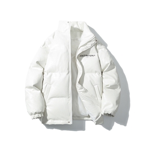 1白底鳄鱼纹手塞棉大码M-5XL夹克PU皮棉服外套男8507P120控158图片