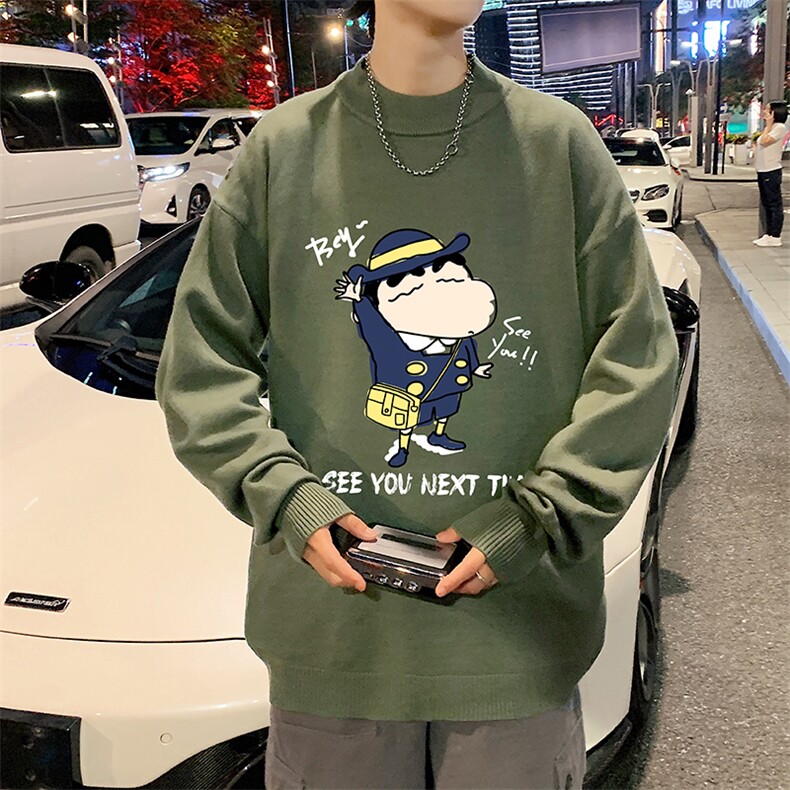 半高领毛衣男士大码针织衫男毛线衣男M18240-P45加绒款-P65,男装针织衫/毛衣,电商A040