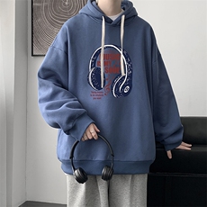 连帽卫衣男大码胖子帽衫大号运动服WY2422-P35，男装卫衣，电商A040