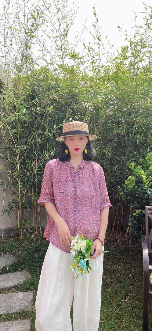 纯苎连衣裙小衫裤子裙子衬衣 时尚风 风淑女风休闲风，女装连衣裙，川哲