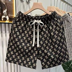 简约潮流流行文艺新款日系轻奢潮牌小香风短裤男宽松四分裤无品牌，男装牛仔裤，星座1210-1