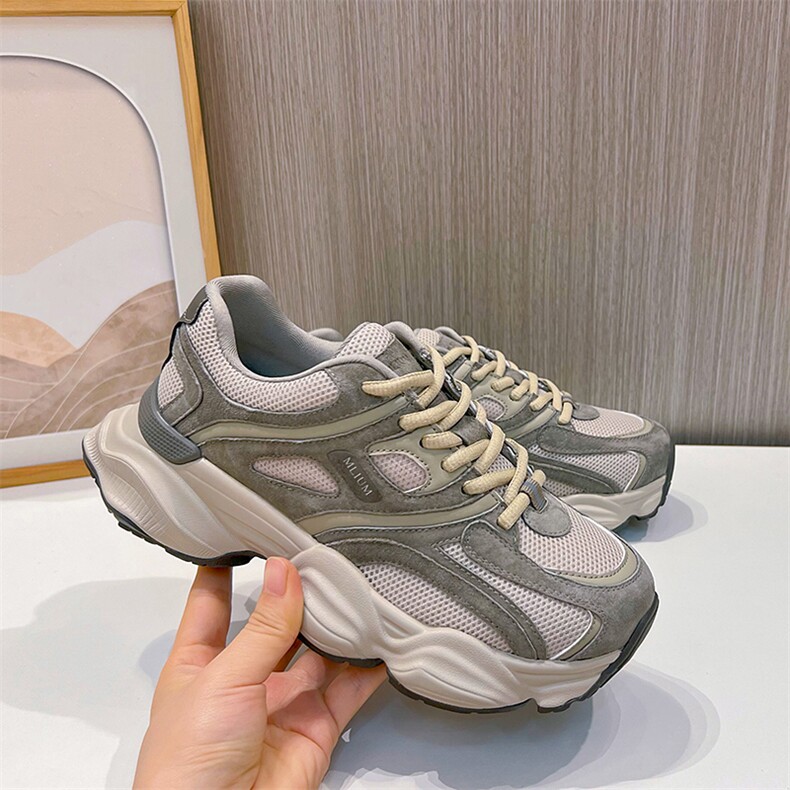吸膜底老爹鞋女2024春季新款运动鞋女轻便跑步鞋休闲百搭厚底女鞋,女鞋休闲鞋,电商A223