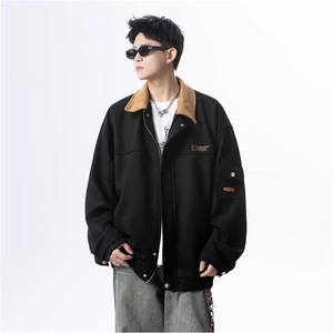 底特律工装夹克男春季宽松撞色翻领休闲圣达菲外套潮HHB396 P59图片