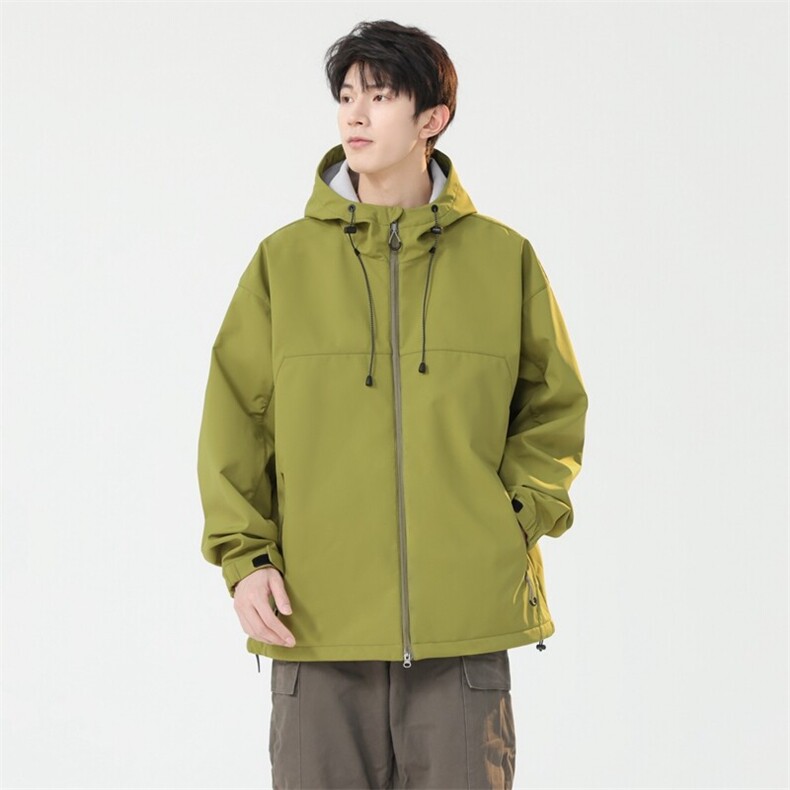 高品质现货冲锋衣外套男2025春季新款宽松连帽工装夹克JK223-P93图片
