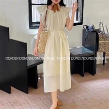 现货 压褶A版连衣裙,女装连衣裙,东町