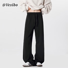高街潮ins潮牌设计感小众直筒休闲长裤潮流韩版K387p38，男装休闲裤，电商D315A
