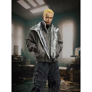 羊羔绒毛棉袄男士冬季2025新款加厚加绒连帽棉衣冬装情侣棉服外套图片