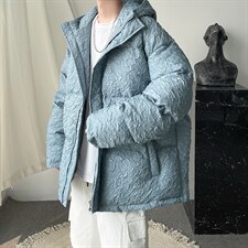 2025年冬季新款棉衣大码压皱连帽棉袄棉服A071-M12-P125,男装棉衣,电商A125