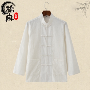 常年备货复古新中式提花立领衬衫法式浮雕刺绣休闲长袖CS2402-P65图片