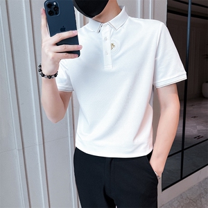 2025夏季新款短袖T恤翻领Polo衫刺绣设计25089-P48图片