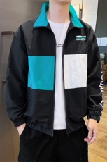 春秋日系拼接机能夹克男士宽松潮牌外套潮流棒球服男DS872TP50，男装夹克，电商A102