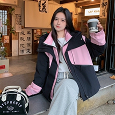 2024冬季新款设计感羽绒内胆冲锋衣外套两件套女，女装羽绒服，辉之琳