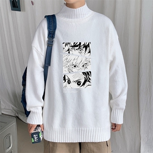 M18176-P45 加绒款-P65半高领毛衣男士大码针织衫男毛线衣男图片