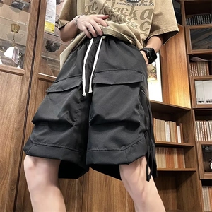 新款美式潮牌工装短裤男女夏季宽松休闲多口袋情侣五分裤CD11-P33图片