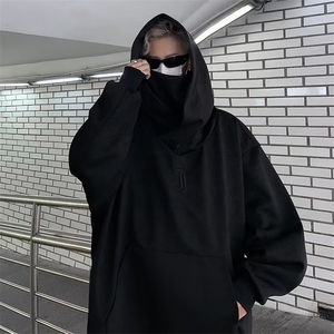 新款美式高街机能风外套高领连帽卫衣男女加绒外套Y868-P48 绒55图片