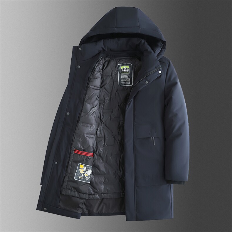 中长冬季休闲可脱卸帽中年保暖厚款夹克式外套羽绒服MY22266-P190,男装羽绒服,星座1105-3