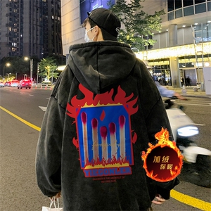 直播品质 500克重磅美式做旧水洗卫衣 SL1551-常规特P55加绒特P65图片