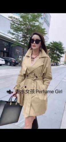 秋季新款风衣，女装风衣，香水女孩