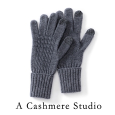 2025年秋季新款四绞花可触屏针织手套时尚休闲通勤百搭，手套，蒙娇羊绒