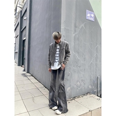 【有货】cleanfit短款牛仔外套男潮牌高级感痞帅夹克W352CC-特P75，男装夹克，星座1007（原301D）