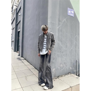 【有货】cleanfit短款牛仔外套男潮牌高级感痞帅夹克W352CC-特P75图片