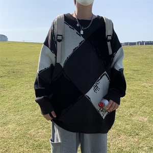 男秋冬季新款潮韩版百搭情侣毛衣针织衫外套GM28P42图片