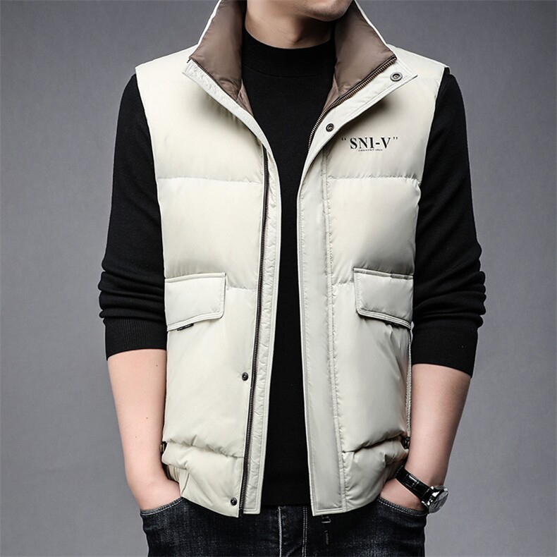 B89499锦纶精品面料男装羽绒服90鸭绒男士马甲休闲主推款,男装羽绒服,钱塘207-3