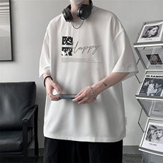 华夫格t恤男短袖男大码五分袖大皂风HT73431-P22，男装T恤，电商A040