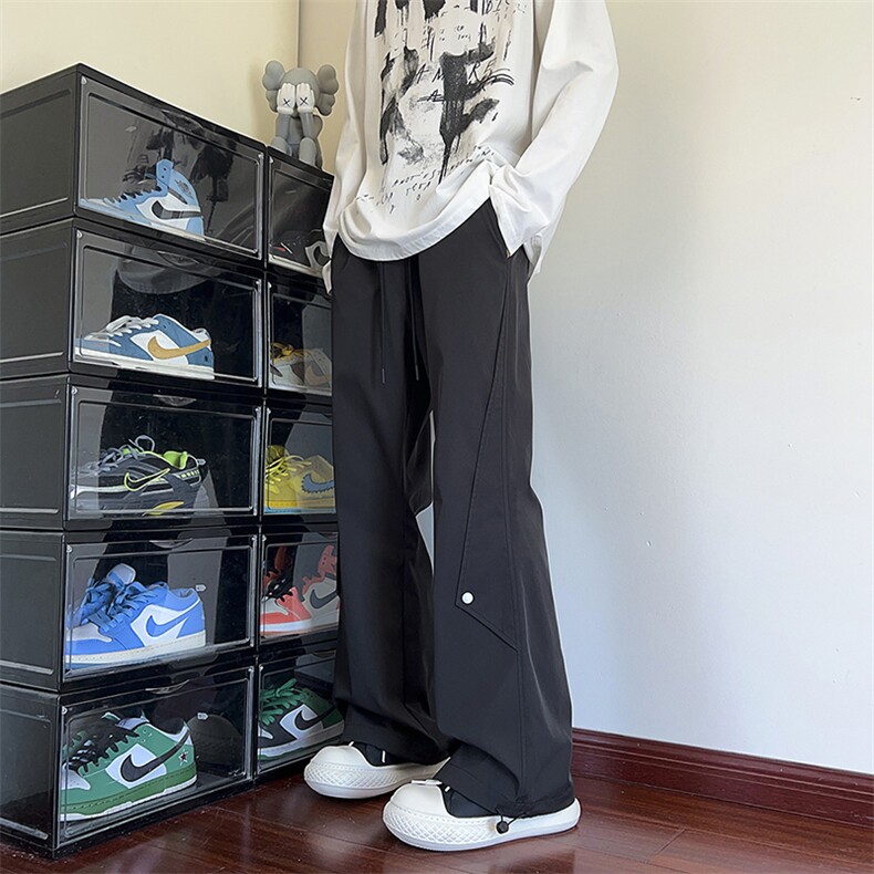 ！815A-MK98572-P35特潮牌排扣潮流休闲裤直筒运动裤男，女装休闲裤，星座815A