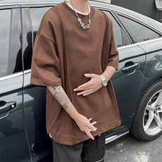 夏季新款纯棉圆领短袖T恤男款宽松休闲时尚简约百搭T恤，男装T恤，星座410-6（原星座1304-1）
