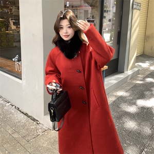 2C291圣诞新年羽绒服羊毛呢外套大衣YRF3155-P315-K499图片