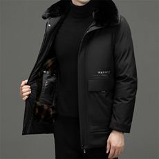 休闲纯色冬装棉服外套秋冬季加厚保暖毛领爸爸棉衣TR2289-P135，男装棉衣，星座1105-3