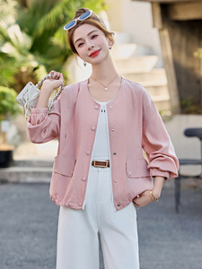 小香风外套女2025年春秋新款时尚洋气短款棒球服百搭薄款早春上衣图片
