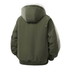 连帽短款棉服舒适保暖特色毛领RDL23229-P175，男装棉衣，星座310A-4