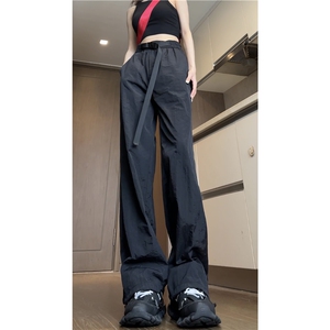 抖音品质夏季新款冰感宽松透气休闲长裤B315-K24128-特p30控58,帆布鞋搭配男小孩图片