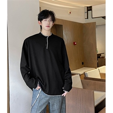 现货2026新款打底衫老钱风肌理感刺绣工艺T恤A170-T138-TP32，男装T恤，电商A170