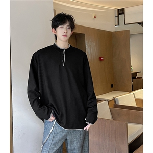 现货2026新款打底衫老钱风肌理感刺绣工艺T恤A170-T138-TP32图片