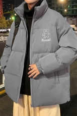 港风秋冬新款保暖立领宽松棉服外套男MY2056P95控128，男装棉衣，电商A268A