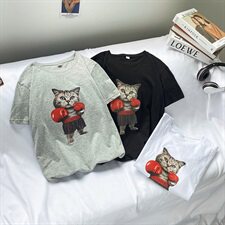 港风纯棉短袖T恤男潮流韩版印花圆领时尚休闲半袖男t恤衫T08-P18，男装T恤，电商A157B