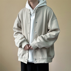 现货-2025春季新品百搭夹克男休闲纯色棒球服外套-AJ2414 -P105图片