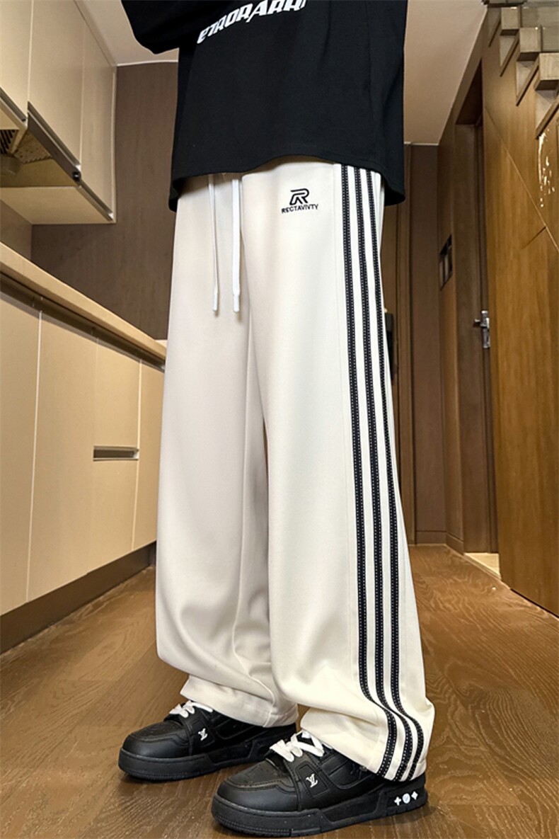 2024秋季新款内景大码菠萝格织带刺绣卫裤M-5XHK24572-P50,男装休闲裤,电商A022
