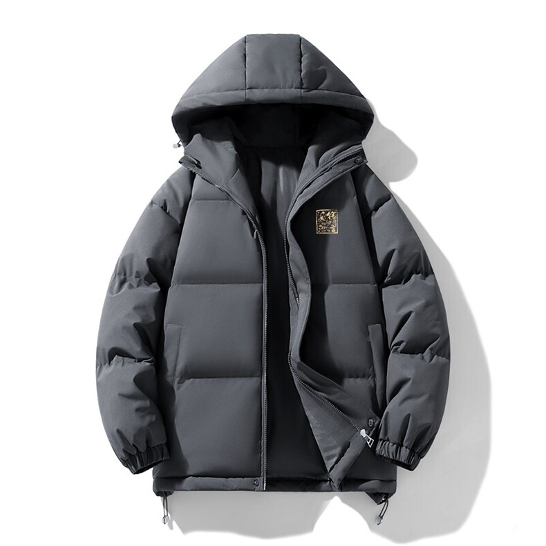 现货抖音得物可供视频三防加厚羽绒连帽棉衣外套面包棉服85551,男装棉衣,电商A486
