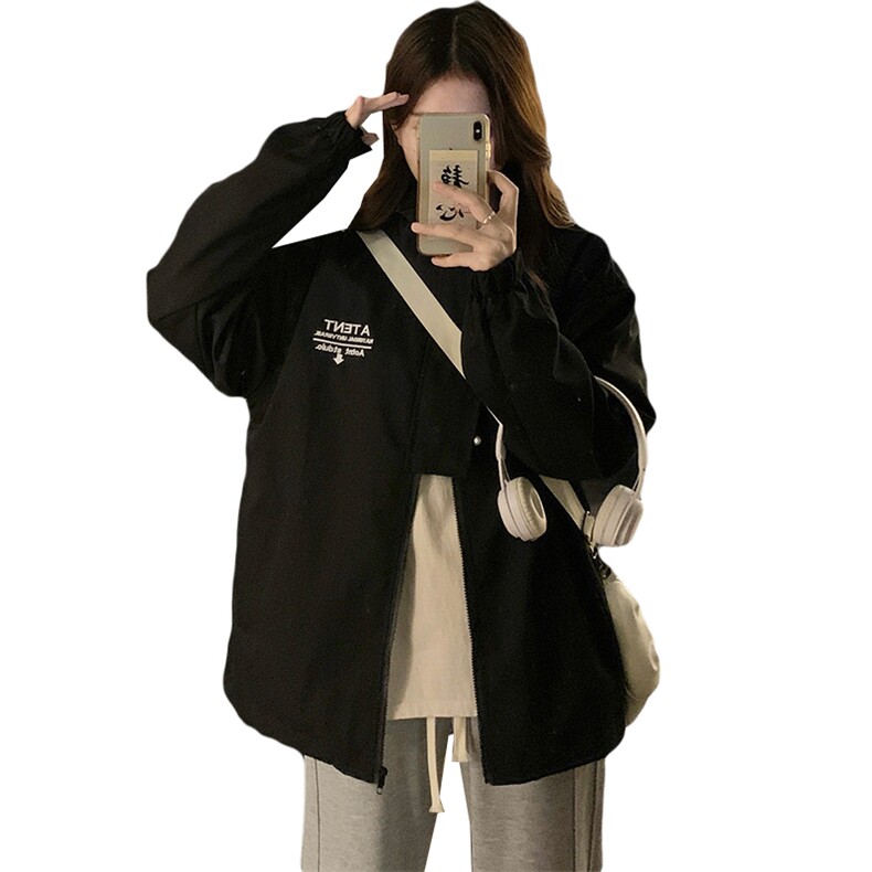 刺绣设计感小众拼接解构上衣春秋立领美式棒球服夹克C727-98,男装夹克,星座911-2(原星座613-2）